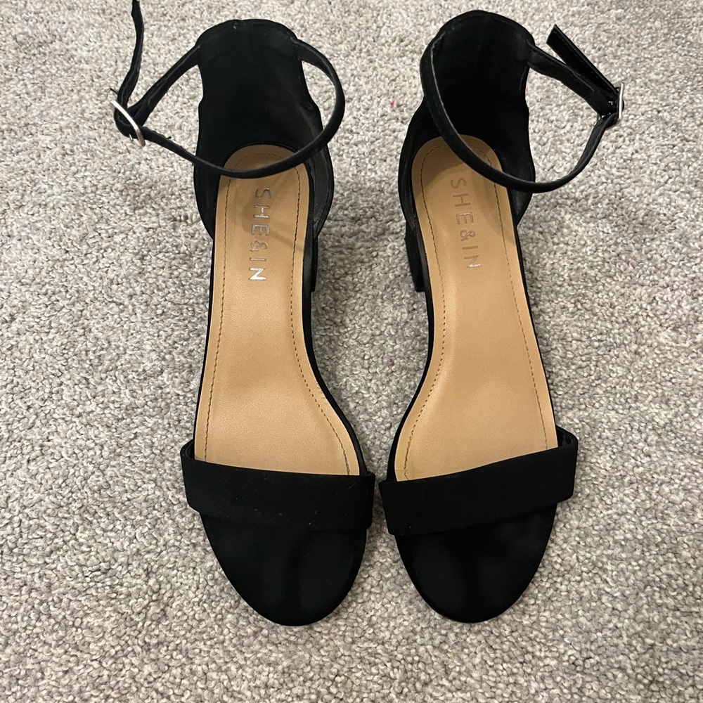 SHEIN strappy sandal with chunky heel